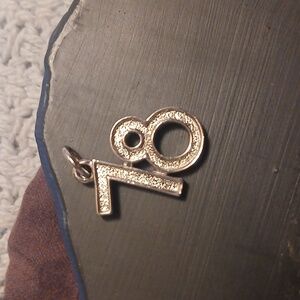 Silver "Avon" Number "78" Charm Pendant